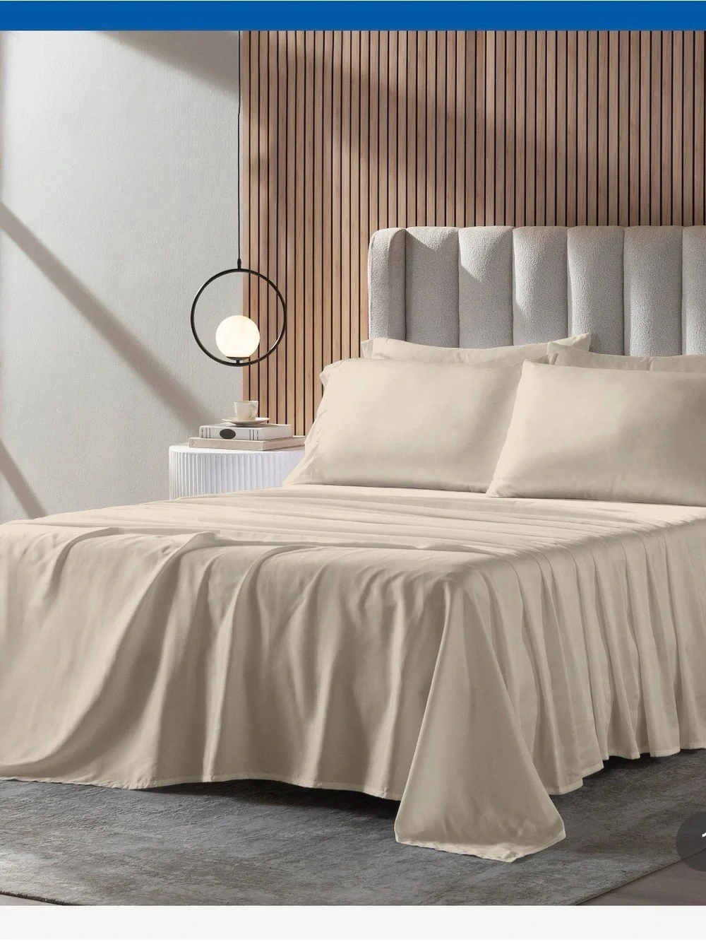 (6)Slumber Chill satin 6Piece cooling sheet set